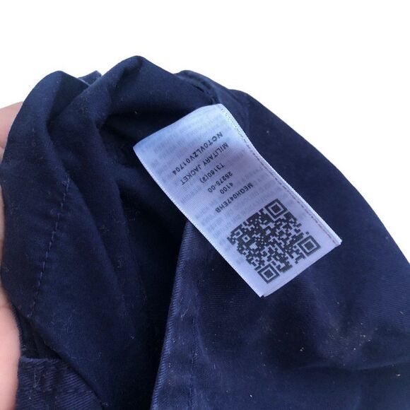 RARE True Religion Jacket Parka Military Jacket Blue Large - Picture 11 of 11